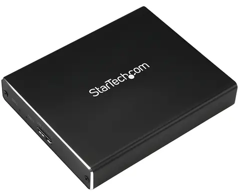 StarTech Externý box pre 2x M.2 SSD RAID / Box pre disky / USB / hliníkové telo / max. 2TB