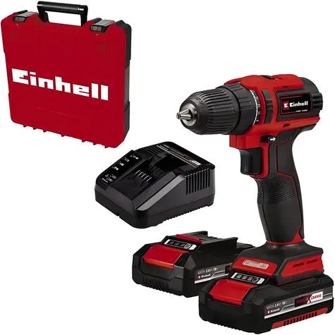 Einhell TE-CD 18/40 Li BL červená/čierna / Aku vŕtací skrutkovač / 18V / 40 Nm / 2x 2.0Ah