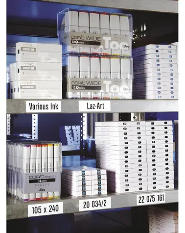 Magnetoplan Magnetické etikety biele / Magnetické etikety / 50 x 100 mm / 100 ks / 0,6 mm