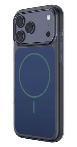 Comma Crystal Shield Magnetic Case priehľadná modrá / Kryt / Apple iPhone 17 Pro / magnetický