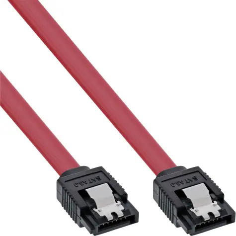 InLine SATA III kábel červená / SATA kábel / 6 Gbit / s / 0,5 m