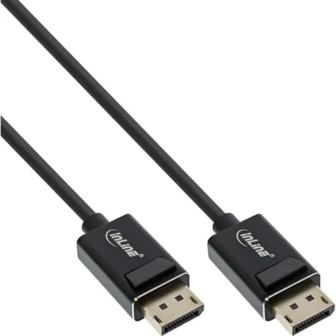 InLine DisplayPort 2.0 kábel čierna / Kábel DisplayPort / 8K4K UHBR / 1 m