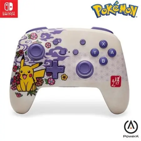 PowerA Vylepšený bezdrôtový ovládač Pokémon Pikachu Blossom / Bezdrôtový ovládač pre Nintendo Switch