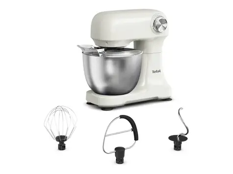 TEFAL QB140AF0 Bake Easy biela / Kuchynský robot / 500 W / otočné ovládanie