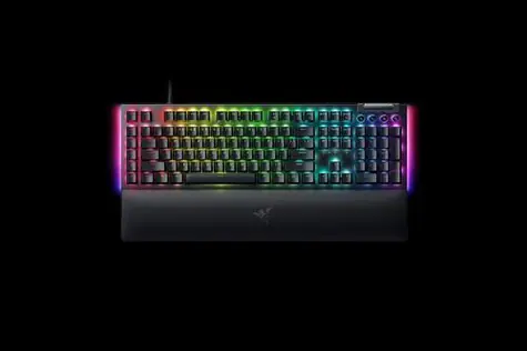 Razer BlackWidow V4 Yellow Switch čierna / Herná klávesnica / mechanická / Razer yellow / USB