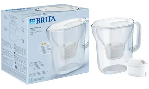 Brita Style Essential XL biela / Filtračná kanvica / 3,6 l / filter Maxtra Pro Pure Performance