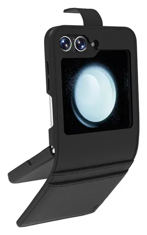 SBS Wallet Stand čierna / Puzdro / pre Samsung Galaxy Z Flip6/7 FE