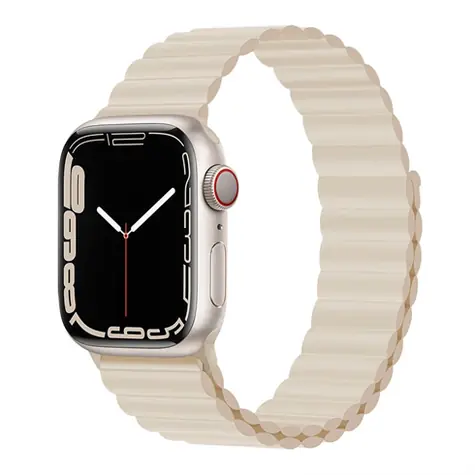 Devia Deluxe Sport3 Remienok pre Apple Watch 44/45/46mm Starlight / Remienok / silikónový / magnetický
