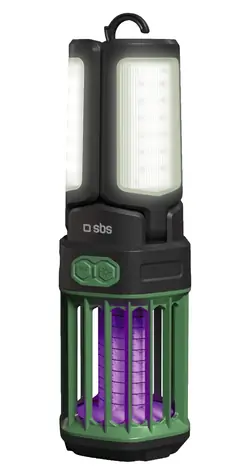 SBS WILD gear / Svietidlo proti komárom a powerbanka / 3000 mAh / nočné svetlo / čierna