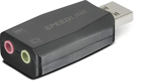 Speed Link VIGO čierna / Zvuková karta / USB / Externý