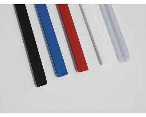 EuroSupplies Plastové chrbty 6 mm číra / Chrbát / násuvný / pre 30-45 listov 80 g / 50 ks