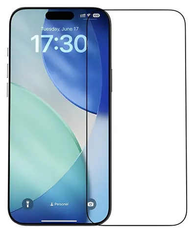 Devia Van Series Crystal Diamond čierny rámček / Ochranné sklo / Apple iPhone 17 Pro