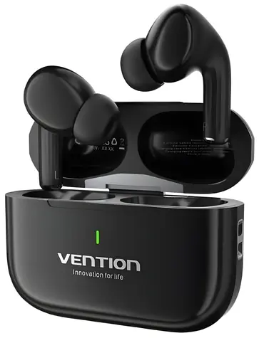 Vention Echo Lite E11 čierna / Slúchadlá / Bluetooth 5.4 / IPX4 / dobíjacie púzdro