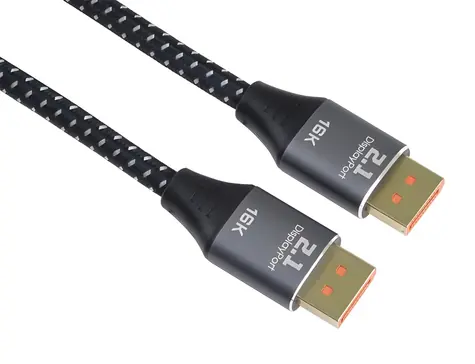 OEM DisplayPort 2.1 / Kábel / 16K 60Hz / kovové a pozlátené konektory / 1,5 m