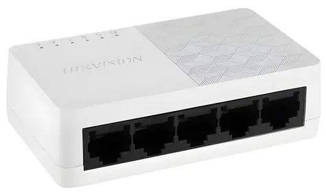 HIKVISION DS-3E0105D-O / Switch / 5x 10/100 Mbps RJ45 / plastové prevedenie