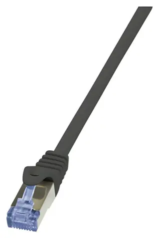 LogiLink Cat6a S/FTP CQ4063S čierna / Patch kábel / 3 m / RJ-45 / LSZH
