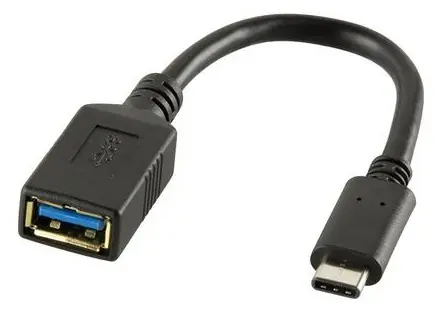LogiLink USB-C - USB-A 0,15m čierny / Adaptér / USB 3.1 Gen 1 / 5 Gbit/s