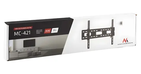 Maclean MC-421 čierna / Nástenný držiak pre TV / 32-90" / VESA 600x400 / náklon / nosnosť 80 kg