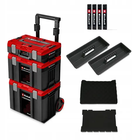Einhell E-Case Sealed / Prepravný box na kolieskach / Systémová úložná veža / Vodeodolný