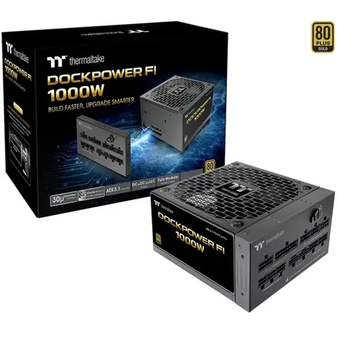 Thermaltake Dockpower FI 1000W čierna / Zdroj / ATX / 80 PLUS Gold / PCIe 5.1 / modulárne