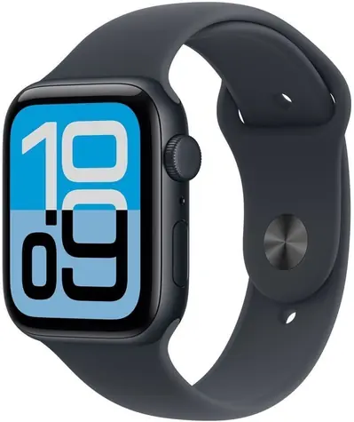 Apple Watch SE 3 40 mm Midnight, granátový športový remienok S/M / Chytré hodinky / GPS / hliník / OLED / watchOS