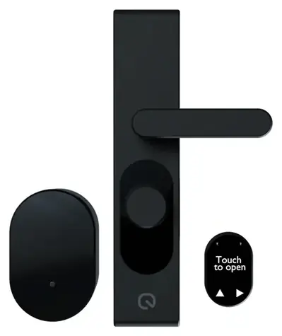 Shelly LOQED Touch 2S čierna / Chytrý zámok dverí / Bluetooth / Wi-Fi / PIN kód, aplikácia