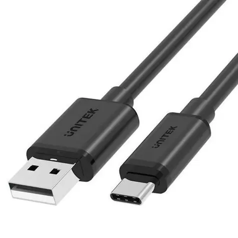 Unitek USB-A - USB-C čierna / Kábel USB-C / USB 2.0 / 1,5 m