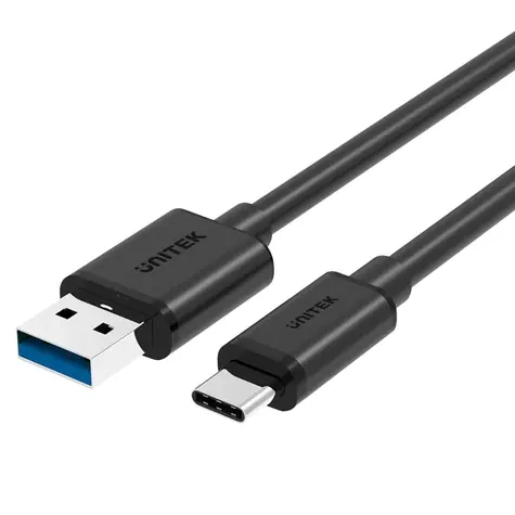 Unitek USB-A - USB-C čierna / Kábel USB-C / USB 3.2 Gen 1 / 5 Gbit/s / 1 m