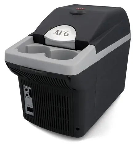 AEG BK6 šedá / Termoelektrická autochladnička s ohrevom / 6 litrov / 12V/230V / chladenie aj ohrev