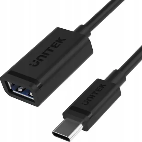 Unitek C476BK-1M čierna / Kábel USB / USB 3.2 Gen 2 / USB-C (M) - USB-A (F) / 1 m / 60 W
