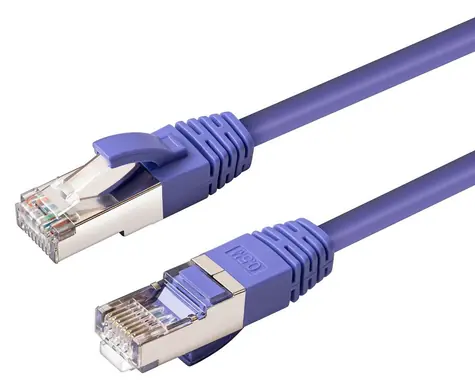 MicroConnect CAT6a S/FTP 1,5m fialová / Sieťový kábel / LSZH / PoE