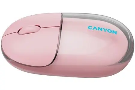 Canyon OnClick 24 ružová / Bezdrôtová optická myš / Bluetooth / 2,4 GHz / 1200 DPI