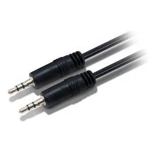 Equip Jack 3,5mm 2,5m čierna / Audio kábel / Jack 3,5mm - Jack 3,5mm / Poniklované konektory