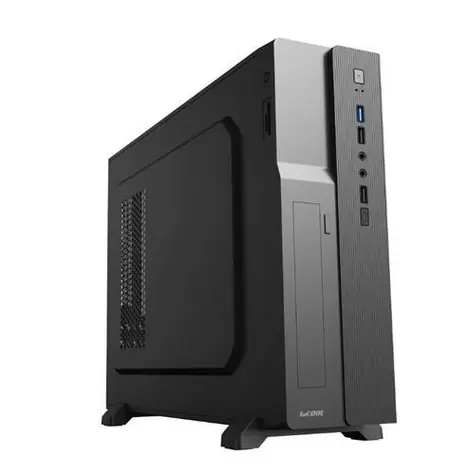 1stCool COMPACT 1 čierna / PC skriňa / Micro Tower / USB 3.0 / USB-C / čítačka kariet