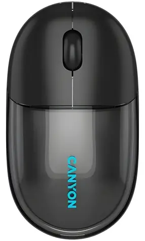 Canyon OnClick 24 čierna / Bezdrôtová optická myš / BT 5.1 + 2,4 GHz / 1200 dpi / 4 tlačidlá / 500 mAh