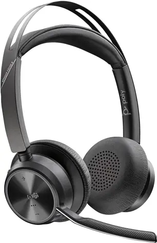 Poly Voyager Focus 2 čierna / Bezdrôtová náhlavná súprava / mikrofón / Bluetooth