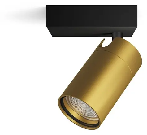 Philips IDRIS čierna / Bodové svietidlo / GU10 / IP44 / ClickFix