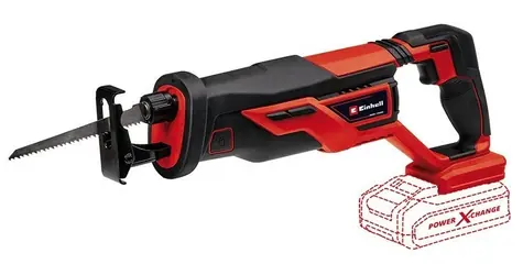 Einhell TE-AP 18/26 Li Solo červená/čierna / Aku píla chvostovka / 18V / Zdvih 26 mm / 2600 zdvihov/min / Bez aku