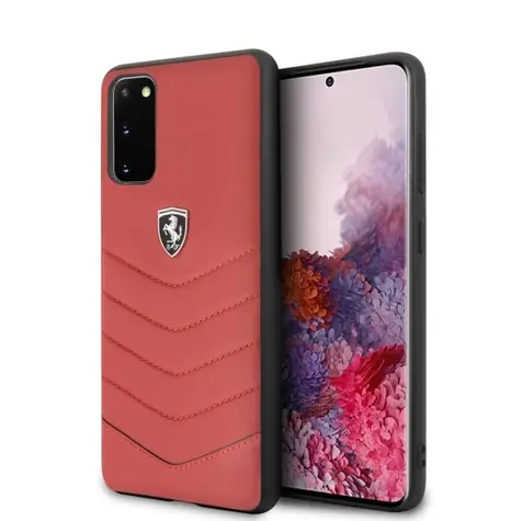 Ferrari Heritage červená / Tvrdený zadný kryt / pre Samsung Galaxy S20 G980
