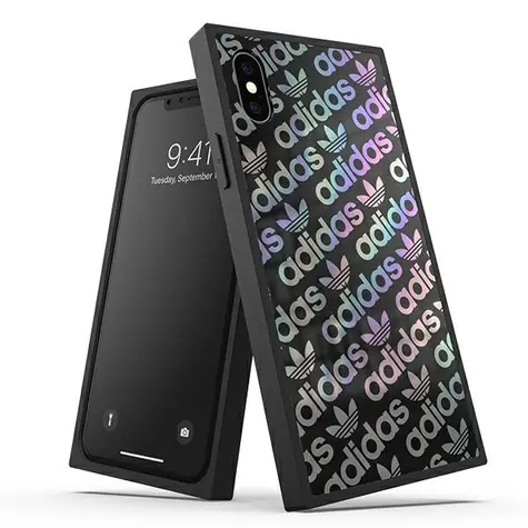 Adidas OR Square čierna / Kryt / pre Apple iPhone X, Xs