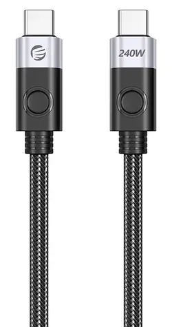 Orico CC240 čierna / Kábel USB-C na USB-C / USB4 / 40 Gbps / 240 W / 8K 60Hz / 1,5 m