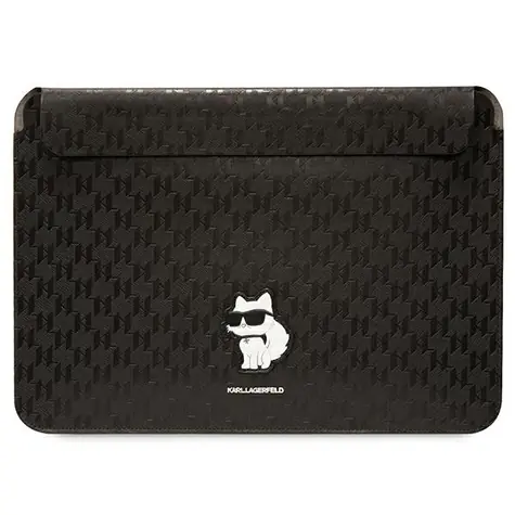 Karl Lagerfeld Saffiano Monogram Choupette čierna / Puzdro na notebook / 14"