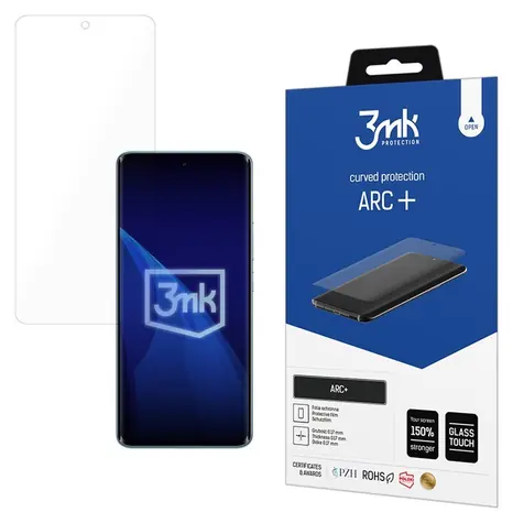 3mk ARC+ / Ochranná fólia / XIAOMI Redmi Note 15 4G/5G / Zaoblený displej / Samoregeneračný