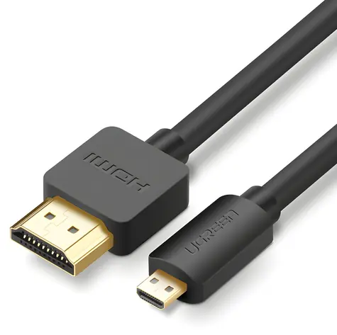 Ugreen HD127 Micro HDMI - HDMI 1 m čierna / Kábel / 4K 60Hz