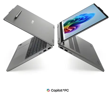 Lenovo IdeaPad 5 2-in-1 šedá / Notebook / 14" WUXGA OLED T / Snapdragon X2 PLUS / 16GB / 512GB SSD / Pero / W11H