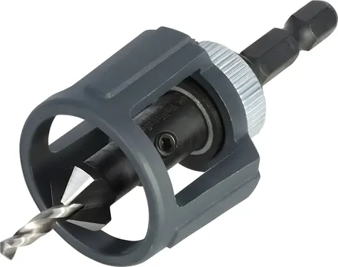 Wolfcraft Vrták so zahlbovačom a dorazom / Vrták / Kužeľové zahĺbenie / Nastaviteľný hĺbkový doraz