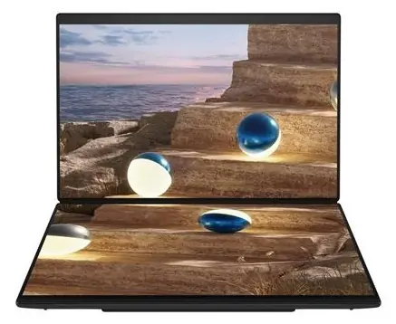 Asus Zenbook Duo sivá / Notebook / 14" 2,8 K OLED T / Ultra X9 378H / 32GB / 1TB SSD / W11P