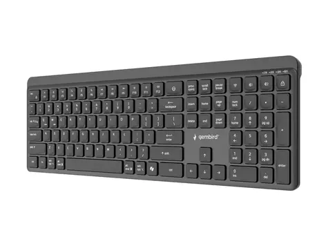 Gembird KB-WPS-03 / Klávesnica / bezdrôtová / 2.4GHz + Bluetooth / US layout
