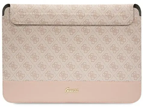 Guess 4G Stripe Metal Logo ružové / Puzdro pre notebook / 14"