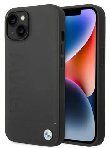 BMW Signature MagSafe iPhone 14 čierna / Zadný kryt / Hardcase / Potlač loga